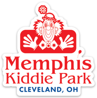 Memphis Kiddie Park diecut sticker